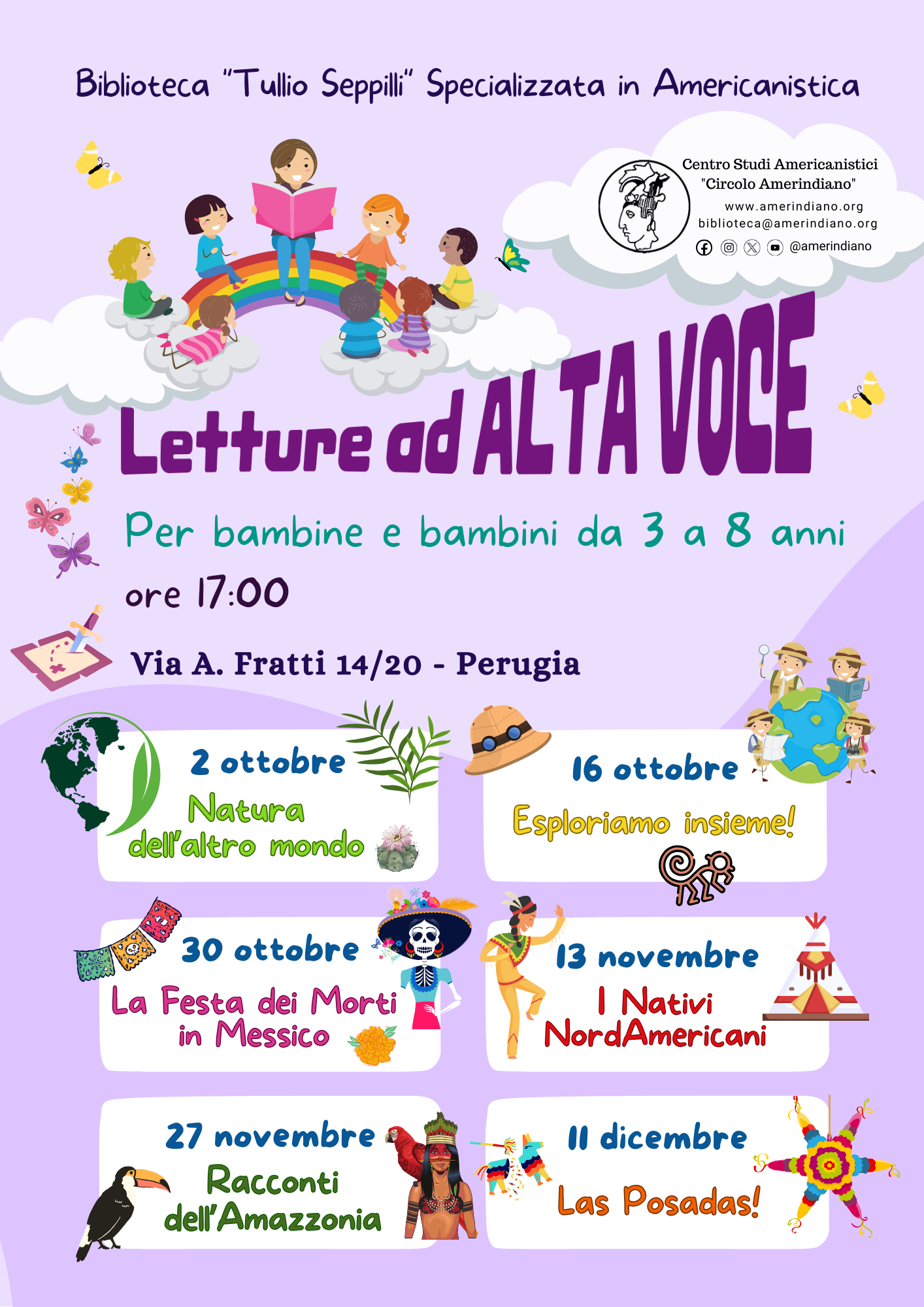 Letture ad alta voce per bambine e bambini dai 3 agli 8 anni