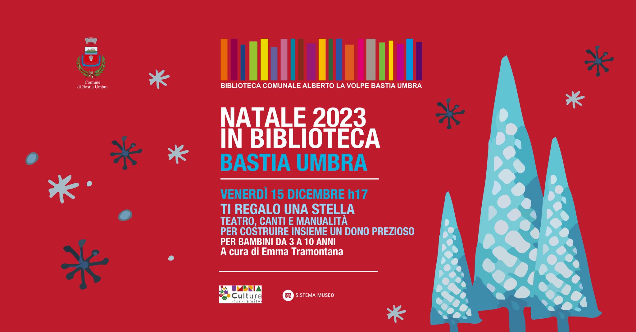 𝐓𝐢 𝐫𝐞𝐠𝐚𝐥𝐨 𝐮𝐧𝐚 𝐬𝐭𝐞𝐥𝐥𝐚 Biblioteca Comunale di Bastia Umbra