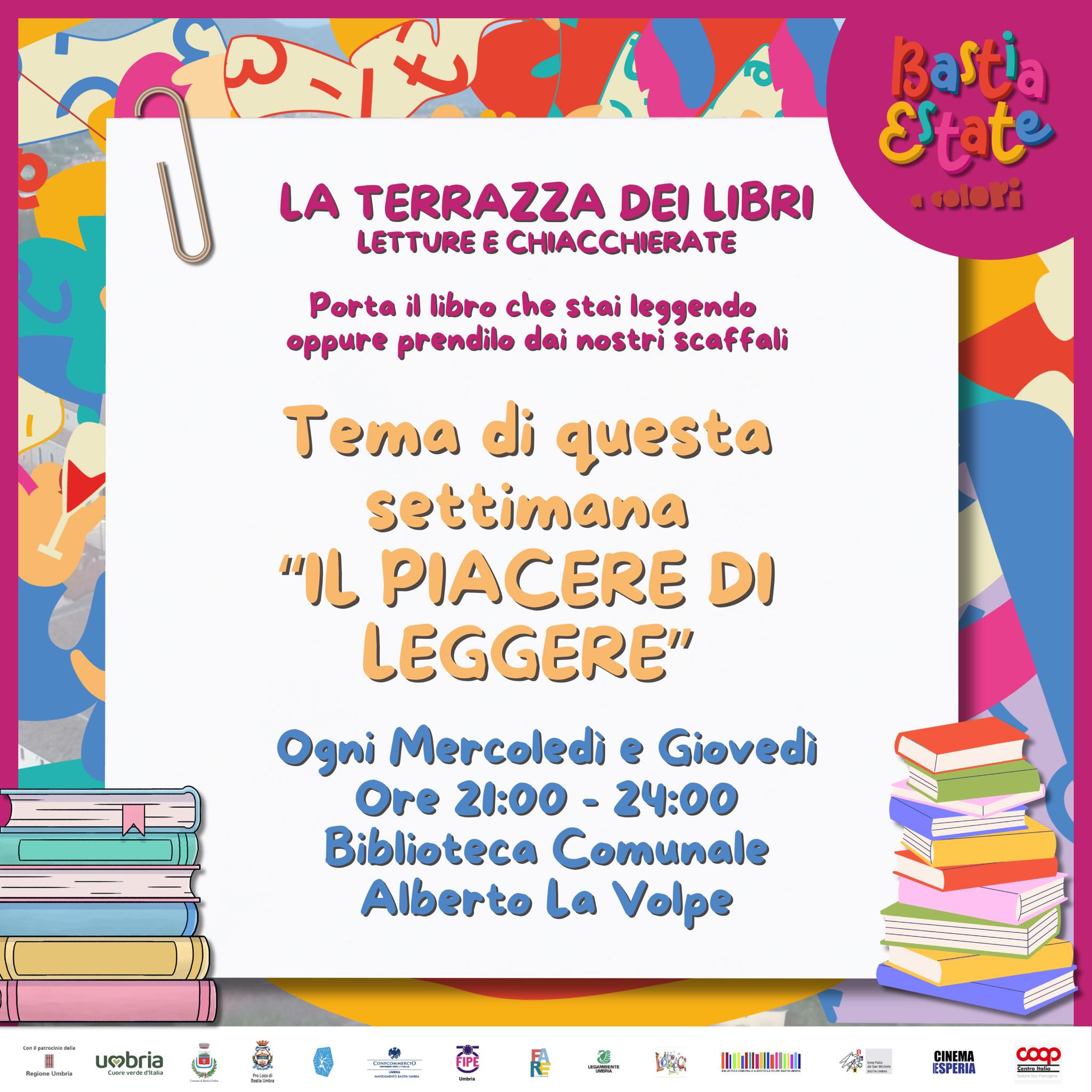 La Terrazza dei Libri. Letture e chiacchierate.