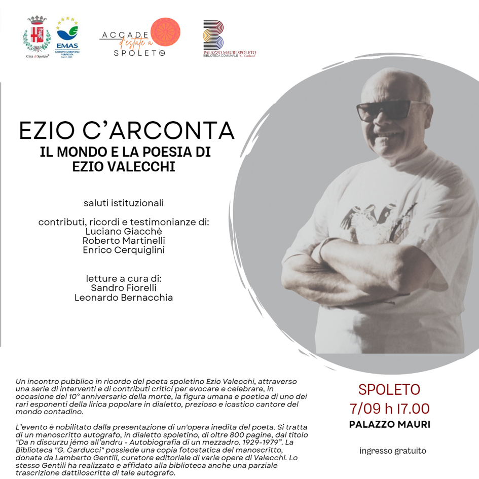 𝗘𝗭𝗜𝗢 𝗖&rsquo;𝗔𝗥𝗖𝗢𝗡𝗧𝗔. 𝗜𝗟 𝗠𝗢𝗡𝗗𝗢 𝗘 𝗟𝗔 𝗣𝗢𝗘𝗦𝗜𝗔 𝗗𝗜 𝗘𝗭𝗜𝗢 𝗩𝗔𝗟𝗘𝗖𝗖𝗛𝗜