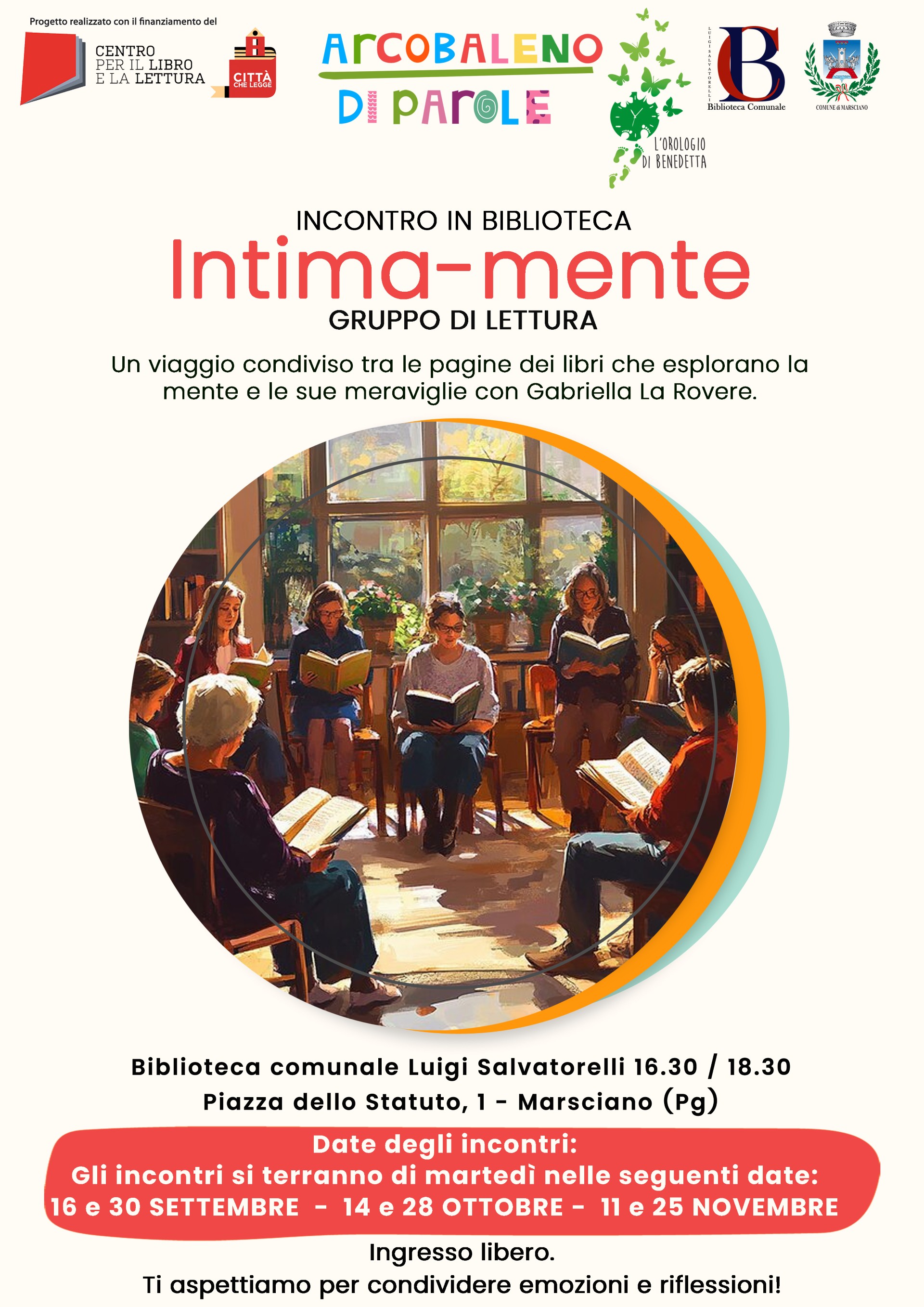&ldquo;Intima-mente&rdquo; &ndash; Incontri dedicati alla lettura di libri che esplorano la mente