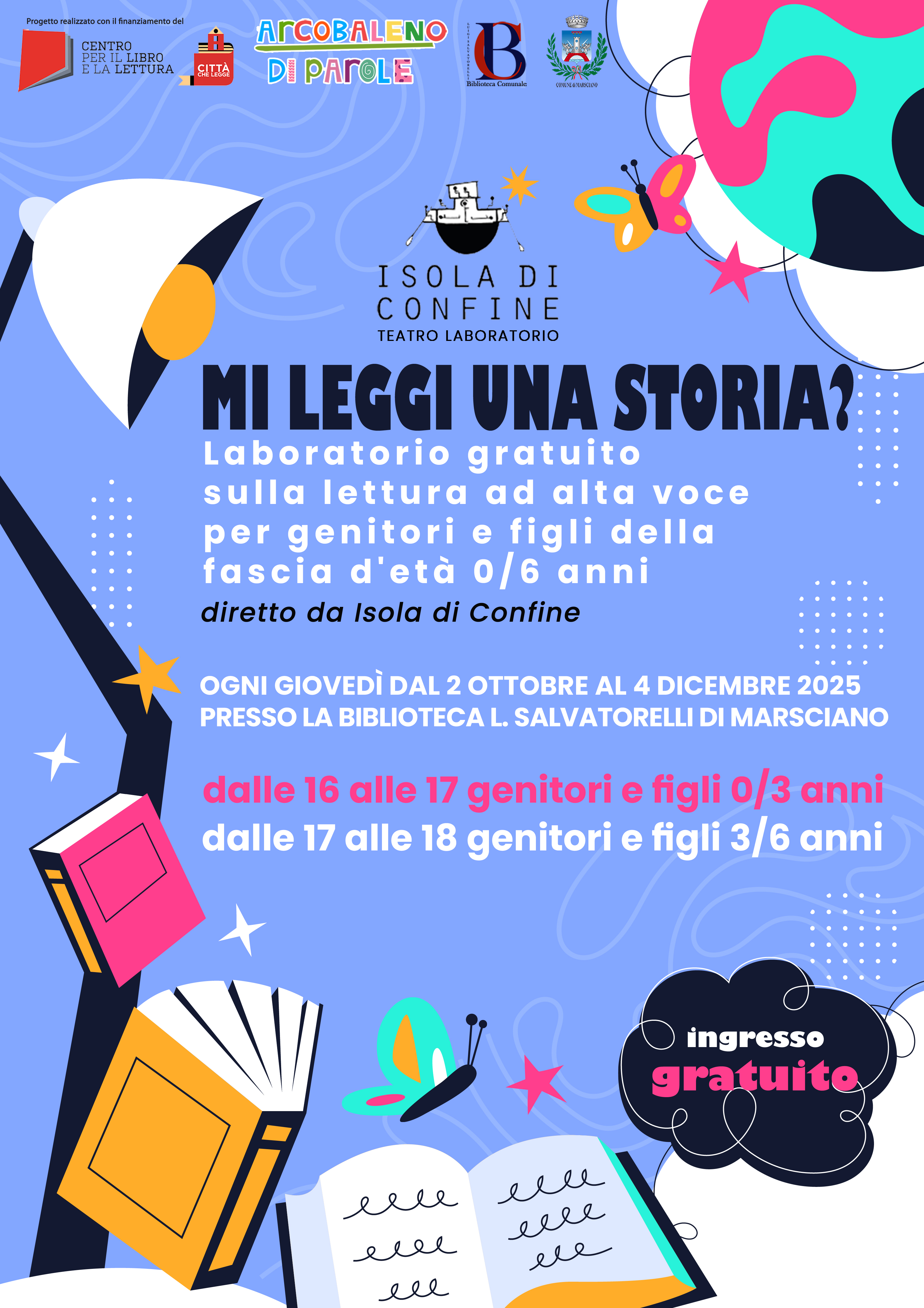 Progetto &ldquo;Mi leggi una storia?&rdquo;- Laboratorio di lettura ad alta voce per bambini da 0 a 6 anni