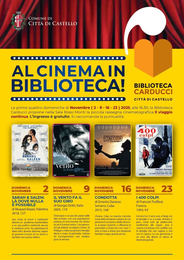 Al cinema in biblioteca!