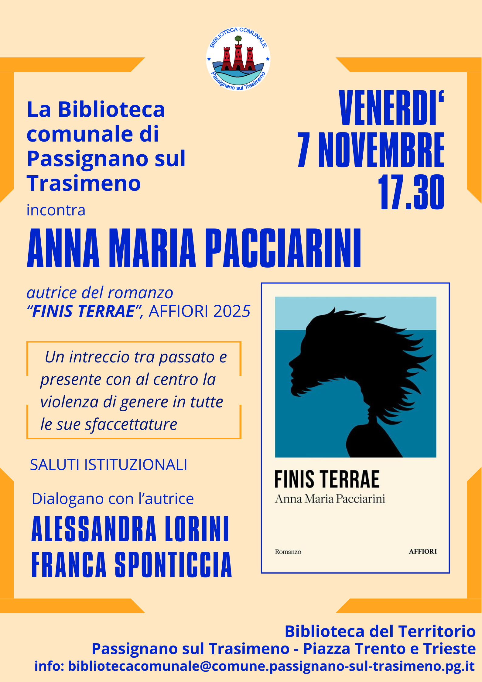 Incontro con la scrittrice Anna Maria Pacciarini