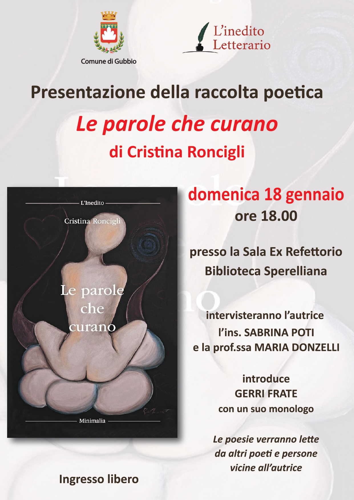 Presentazione della raccolta poetica "Le perole che curano"