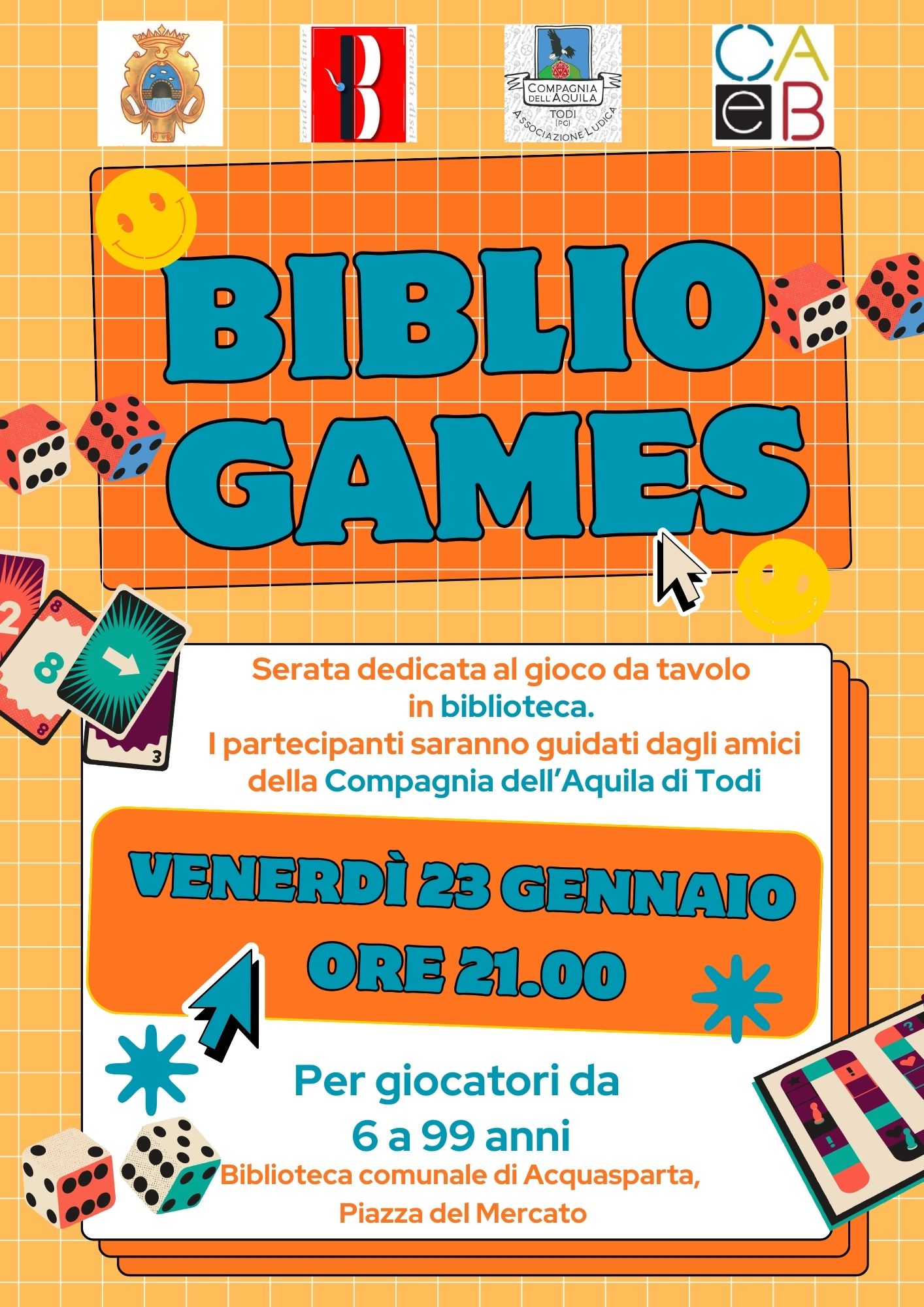 BIBLIO GAMES &ndash; Giochi da tavolo in biblioteca!