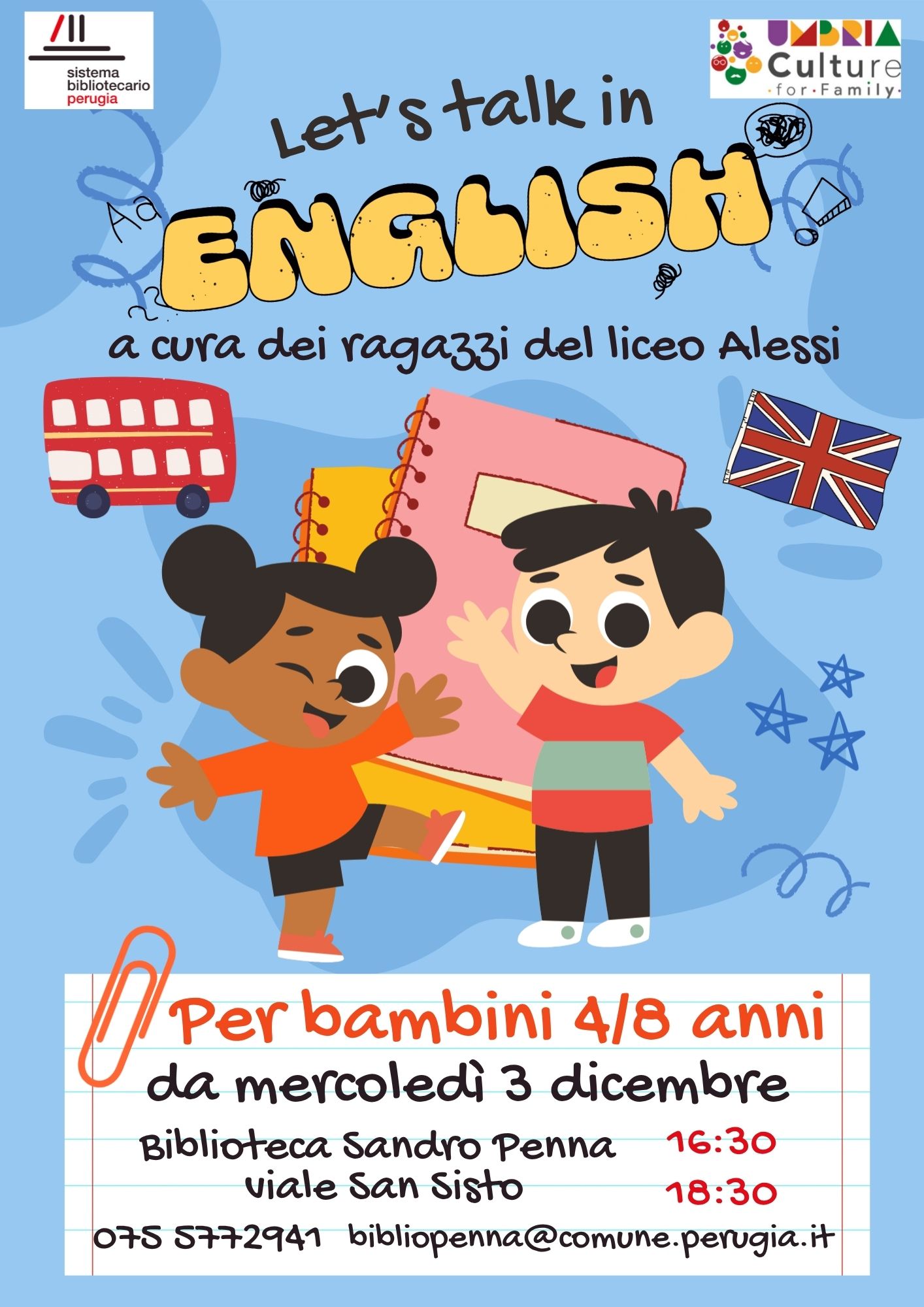 Let's talk in English!