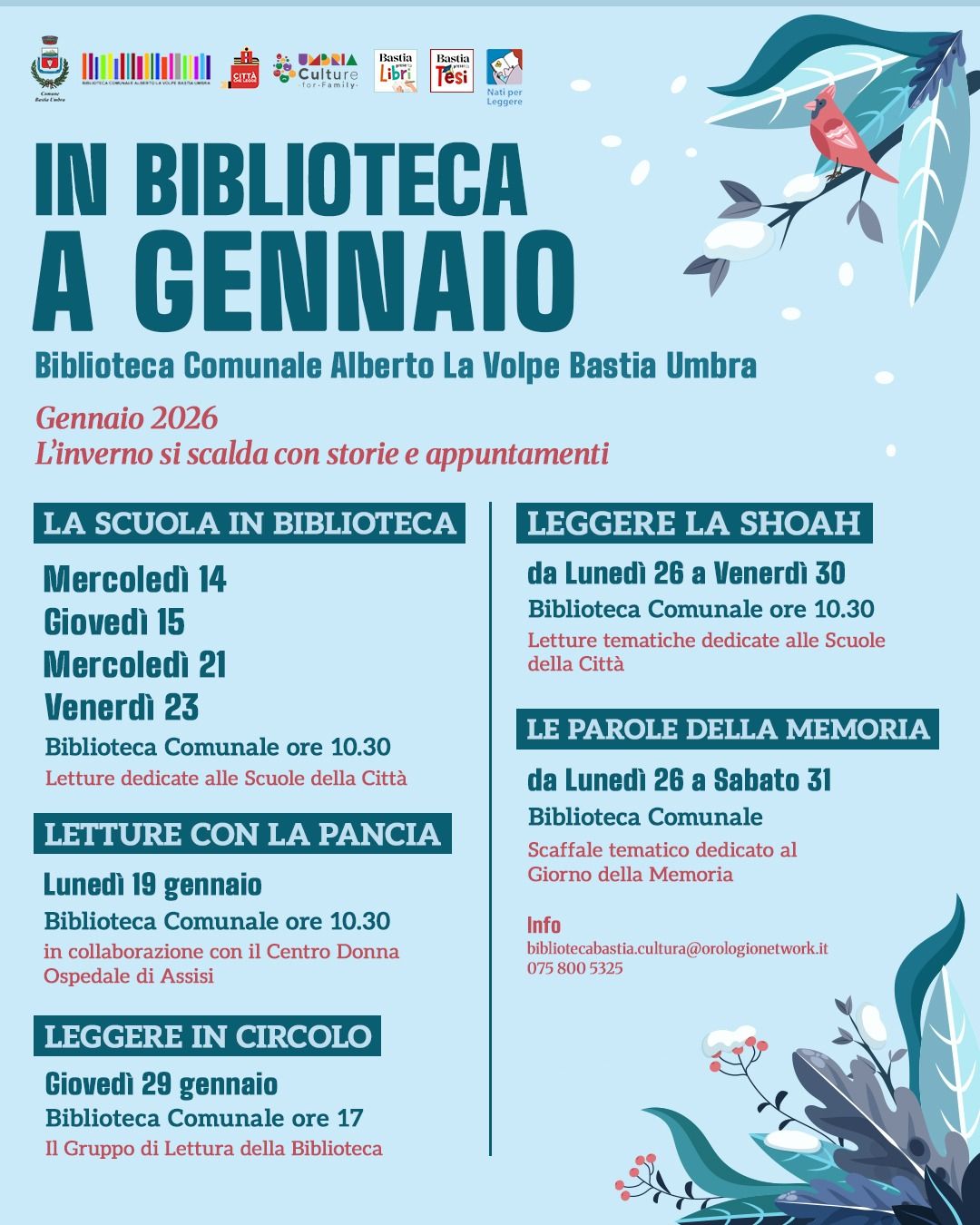 In Biblioteca a gennaio
