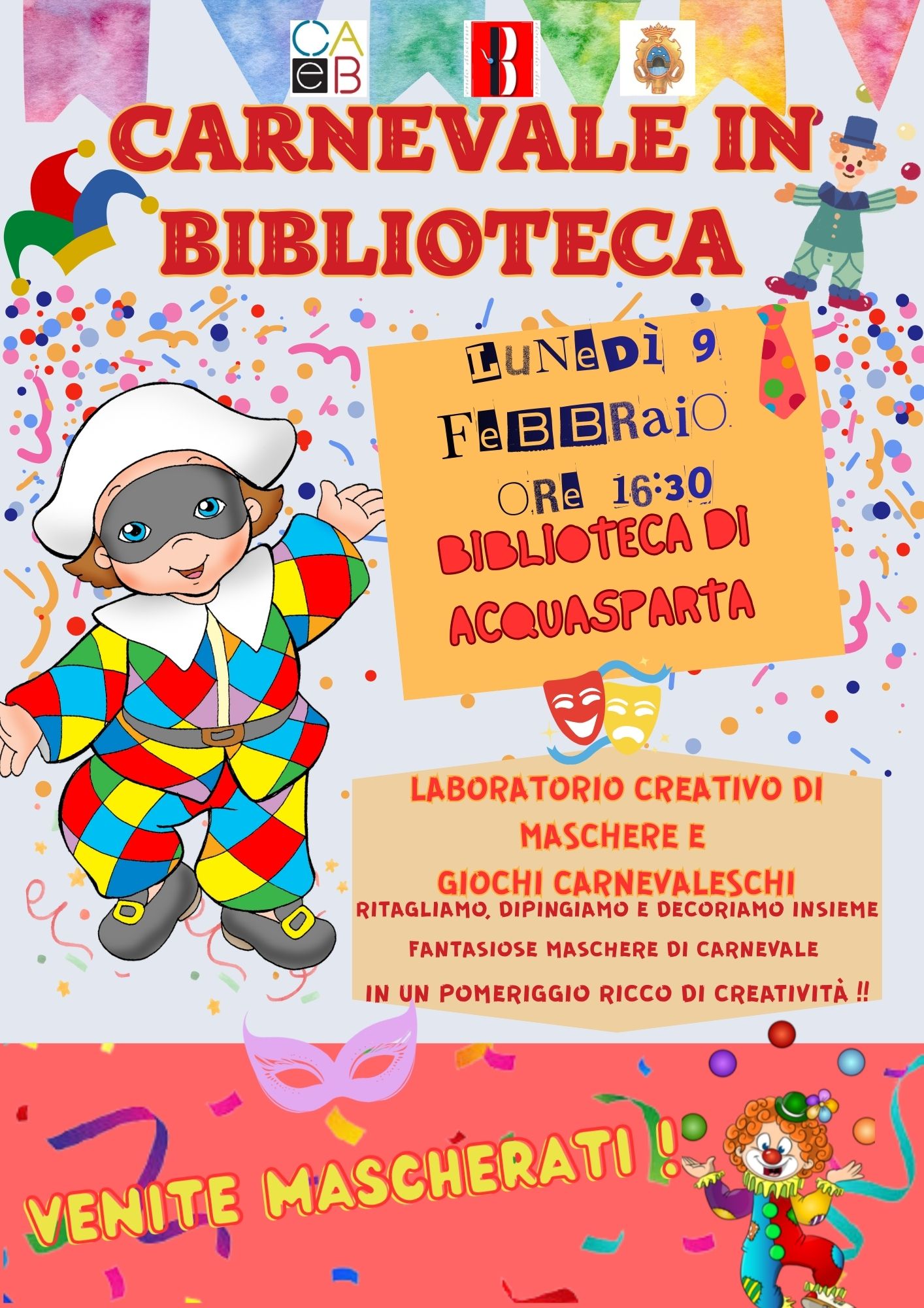 CARNEVALE IN BIBLIOTECA!