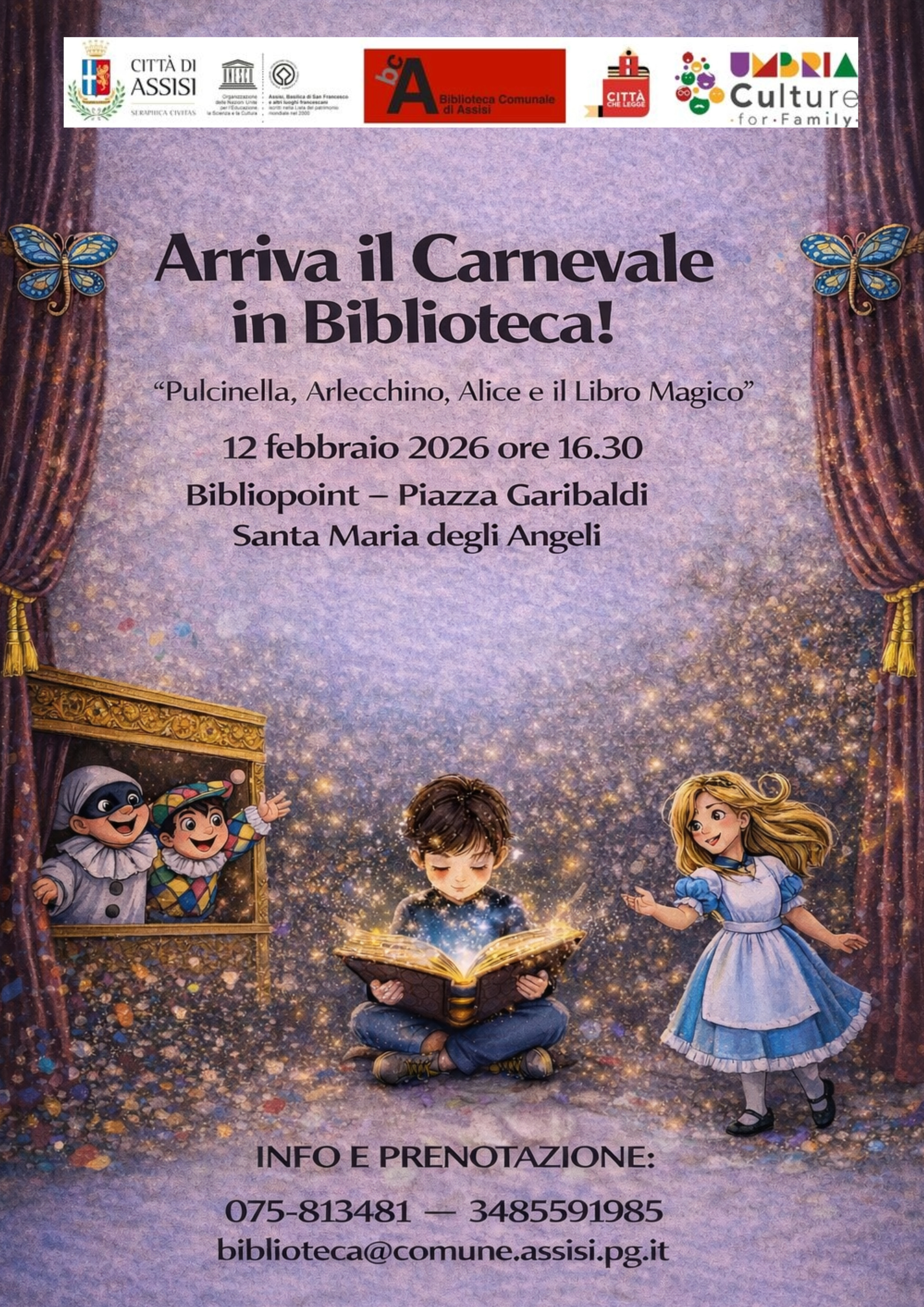 ARRIVA IL CARNEVALE IN BIBLIOTECA