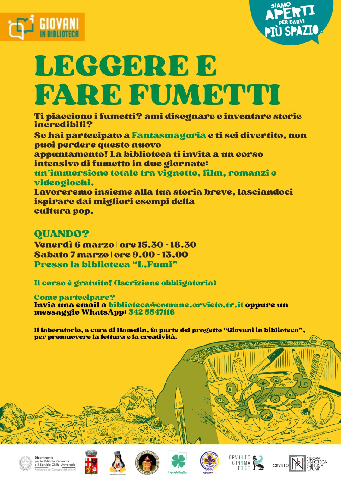 Ti piacciono i fumetti? ami disegnare e inventare storie incredibili?