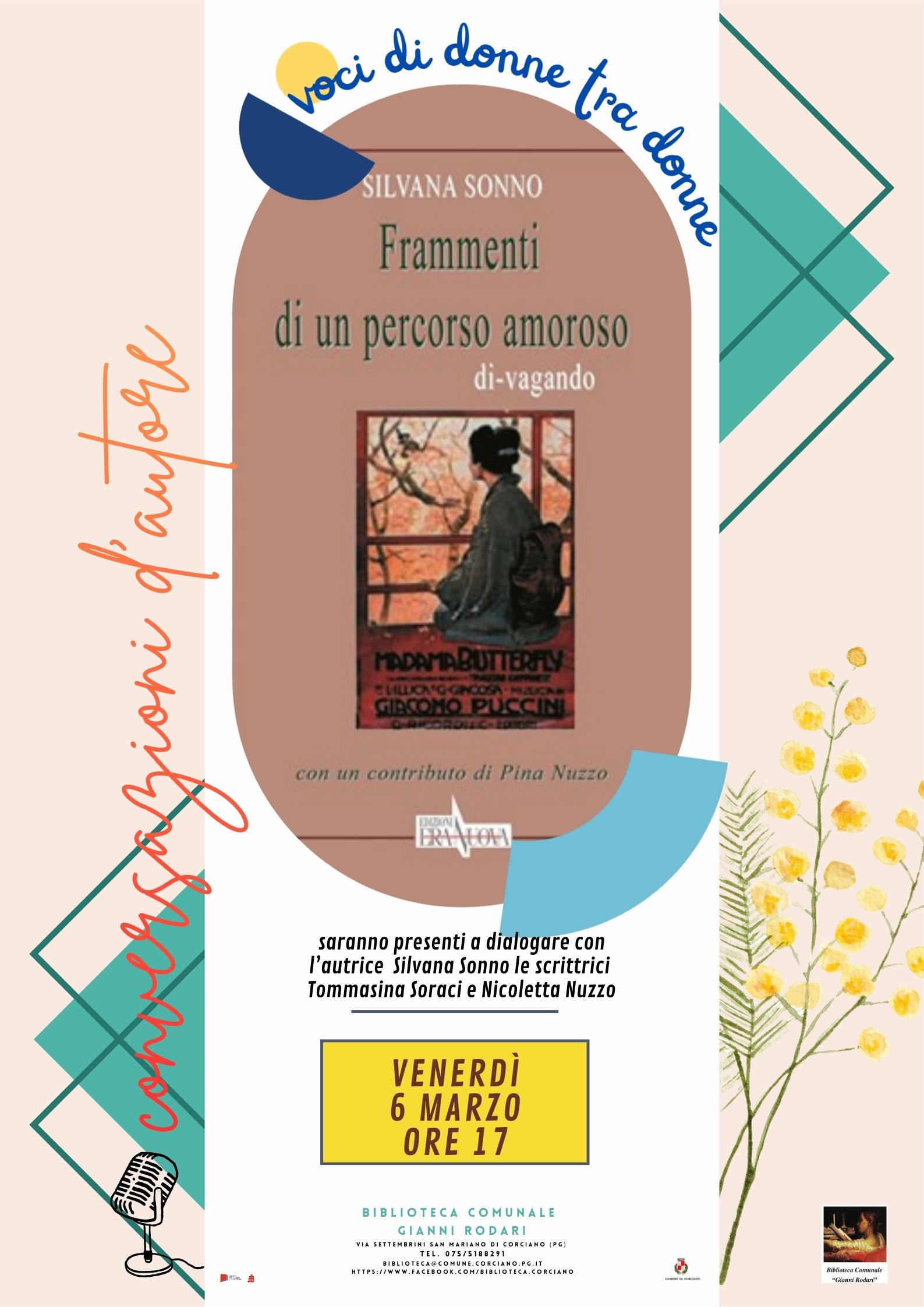 Conversazioni d&rsquo;autore Incontro con Susanna Sonno