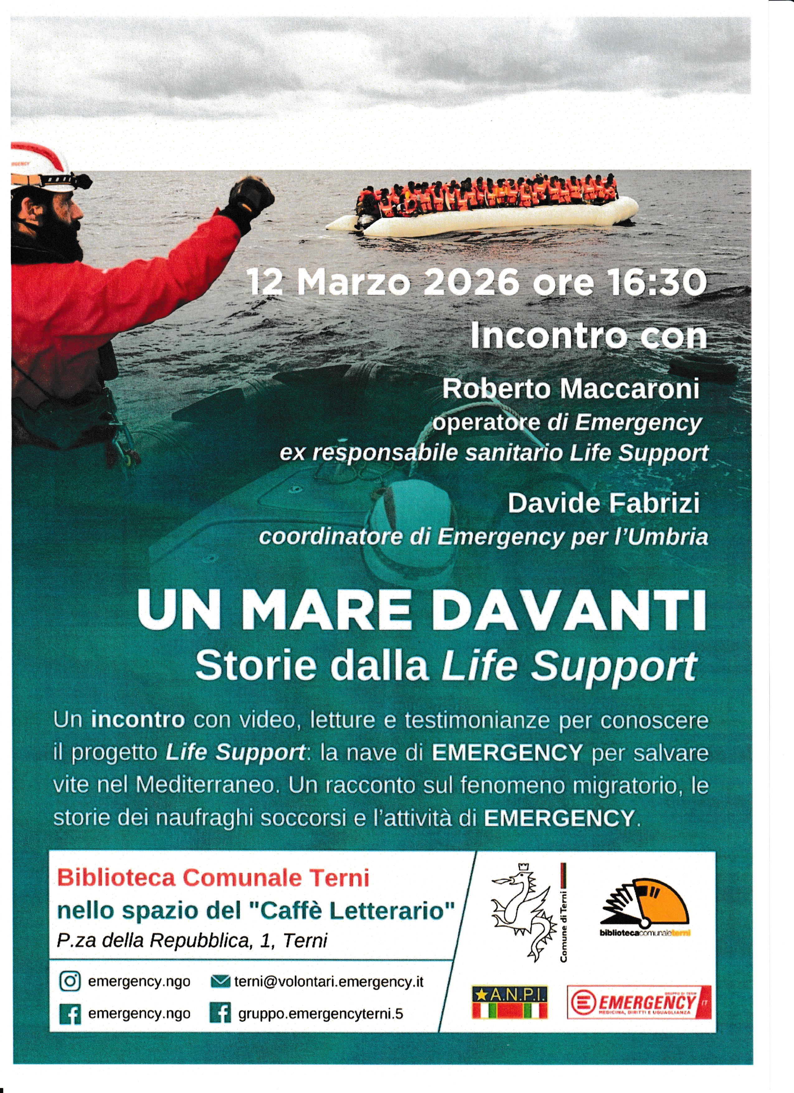 Un mare davanti. Storie dalla Life Support