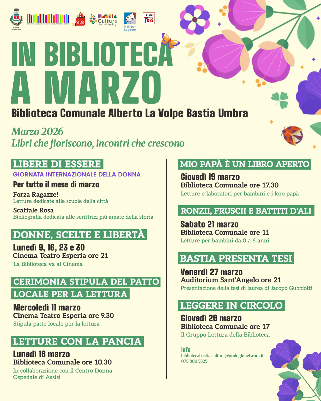 In Biblioteca a marzo