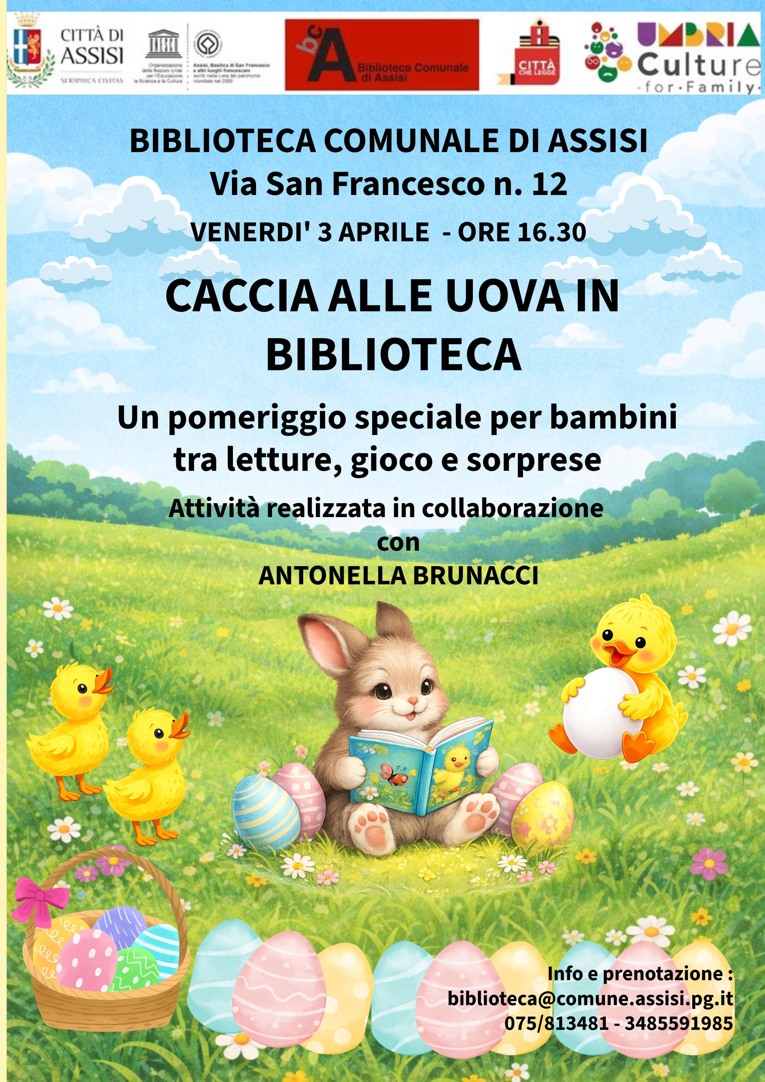 CACCIA ALLE UOVA IN BIBLIOTECA
