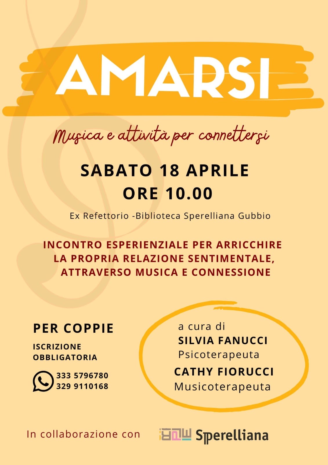 AMARSI musica e attivit&agrave; per connettersi
