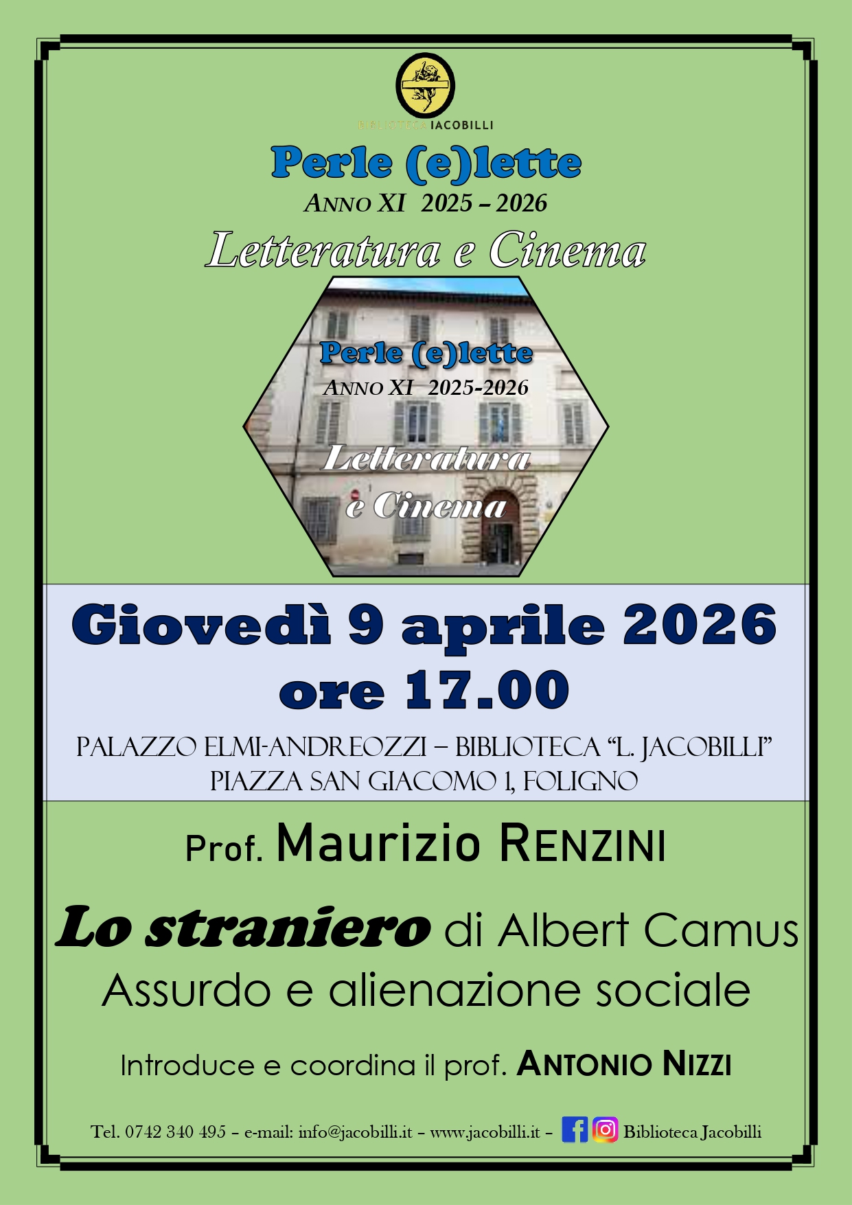 Letteratura e cinema: Maurizio Renzini su "Lo straniero" di A. Camus.