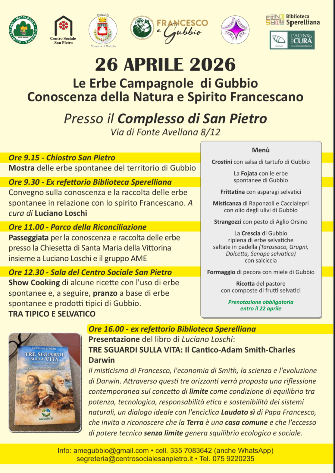 Le Erbe Campagnole di Gubbio Conoscenza della natura e Spirito Francescano