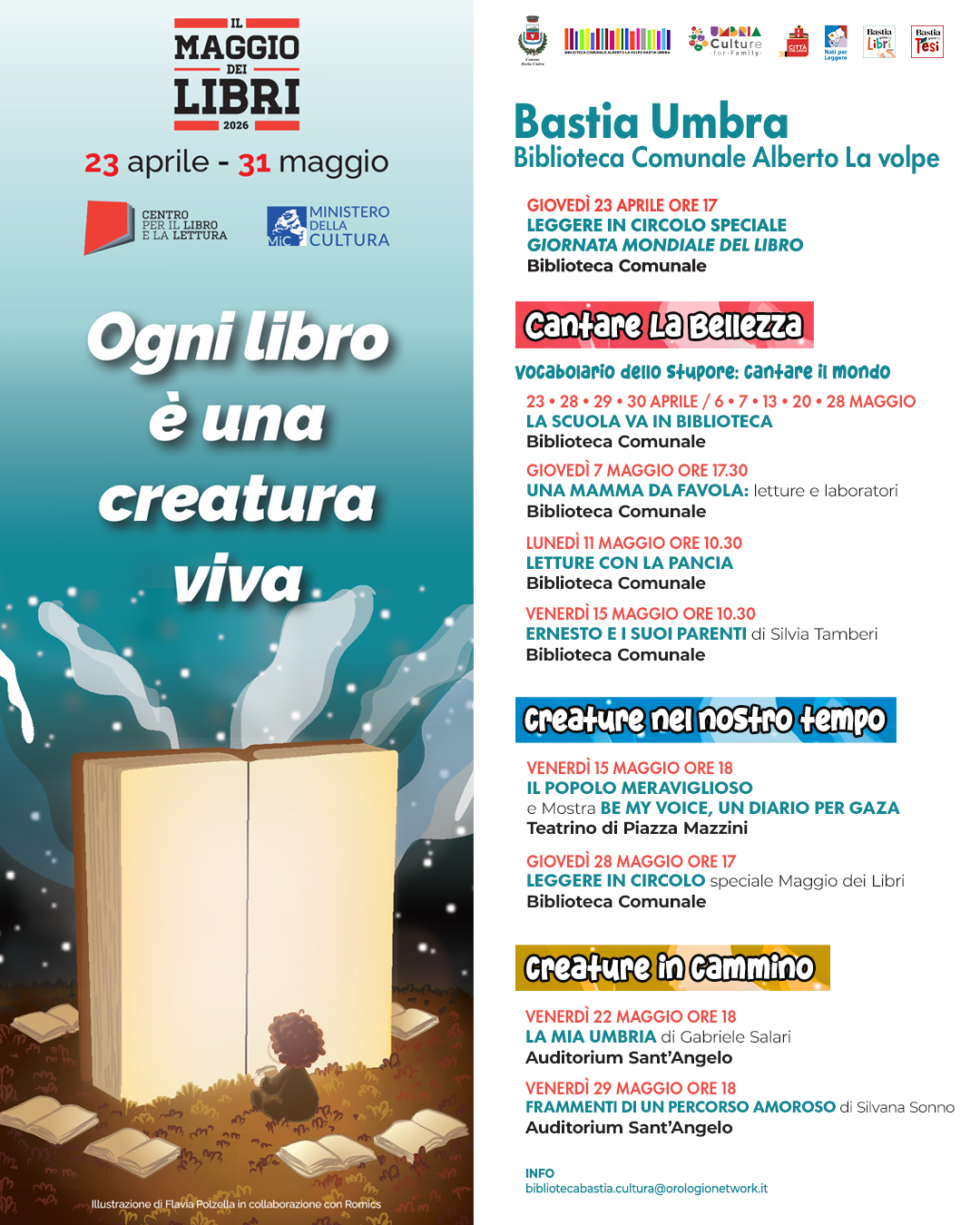Bastia Umbra: Il Maggio dei Libri 2026