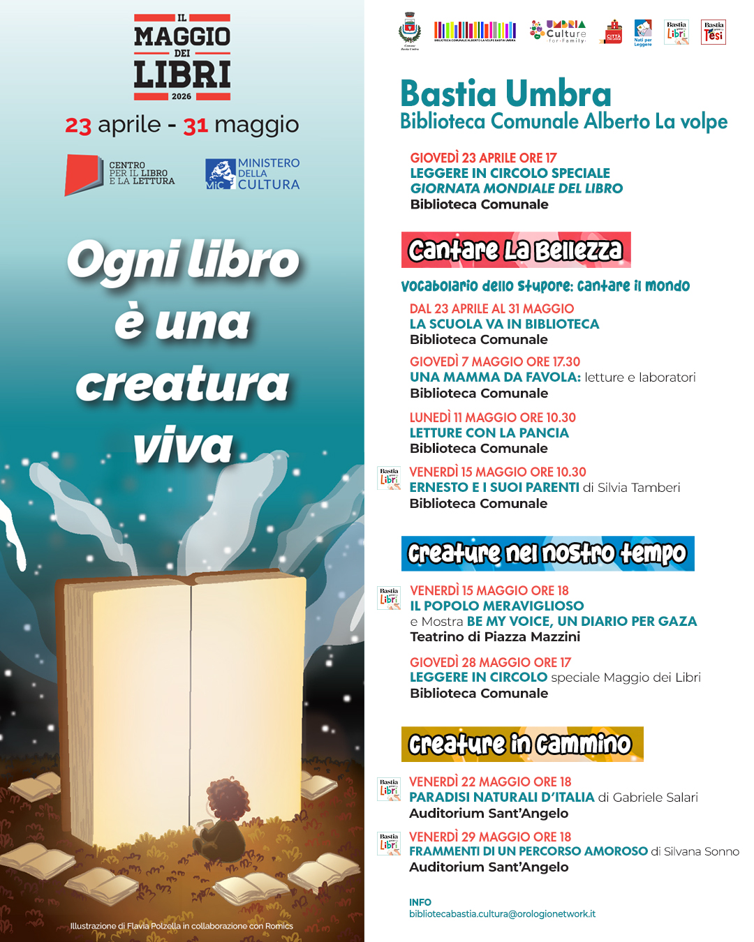 Bastia Umbra: Il Maggio dei Libri 2026